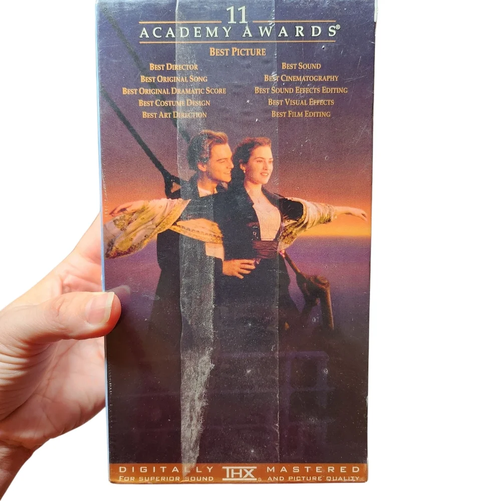 New Sealed 1997 Vhs Cassette Tape Titanic Part 1 & Part 2